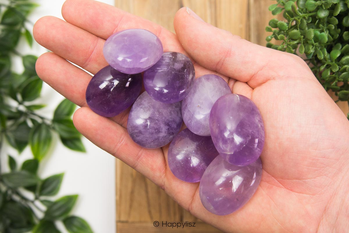 Amethyst - Tumbled Stone - In Hand