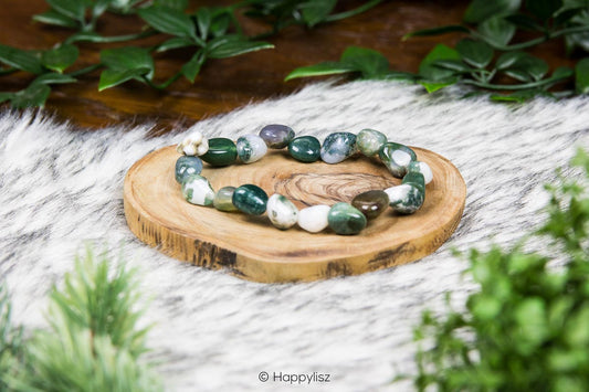 Crystal Bracelet - Moss Agate