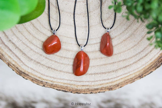 Crystal Pendant - Red Jasper