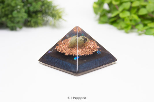 Orgonite Pyramid - Labradorite - Front