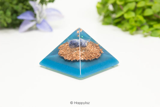 Orgonite Pyramid - Sodalite - Front