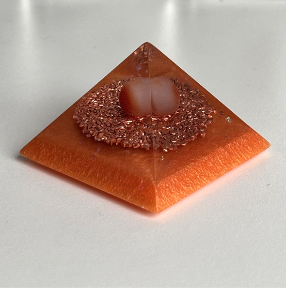 Indicatie Carneool Piramide - Oranje