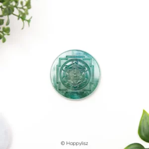 Orgonite Oplaadschijf Groene Aventurijn - Metatron - Happylisz